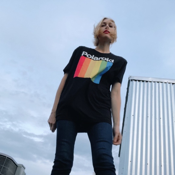 Tops - $28 ⬇️ [Polaroid] Rainbow Logo Graphic Tee